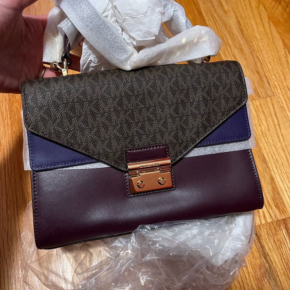 Michael Kors Two-Tone Leather Satchel